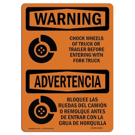 OSHA WARNING, 10 Width, Rigid Plastic